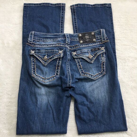 Miss Me Classic Bootcut Denim Jeans Size 28 x 32.5" - Picture 7 of 16